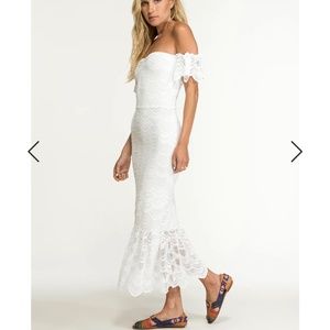 Nightcap Clothing NWT Victorian Lace Flutter MIDI Dress XS